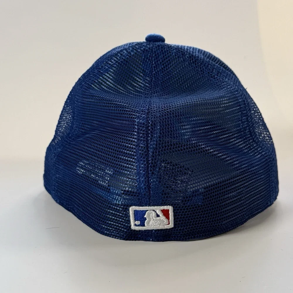 New Era Chicago Cubs Fitted Baseball Mesh On-Field Cap Hat 7 1/4 Blue Floral‎
